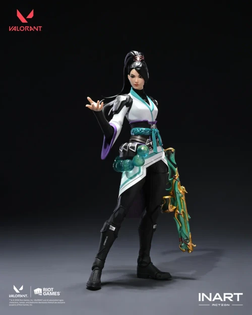 Pre-order the INART Valorant Sage 1/12 scale action figure at HobbyGalaxy.com! Features detailed sculpting, weapon accessories, and ability orb effect parts.