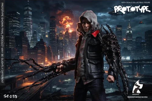 Pre-order the BIGDOG STUDIO Prototype 1/6 Scale Figure (SC035) at HobbyGalaxy.com! Features articulated body, leather jacket, blade arm, claws, and whipfists.