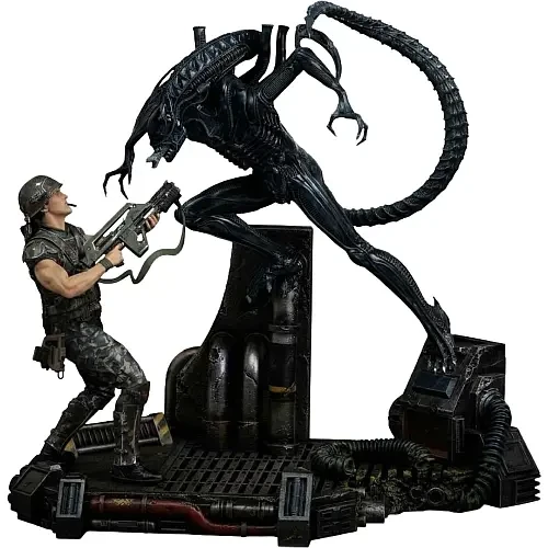 Pre-order the Iron Studios Aliens Xenomorph Warrior vs Corporal Dwayne Hicks 1/10 Art Scale Statue at HobbyGalaxy.com. Limited edition hand-painted diorama.