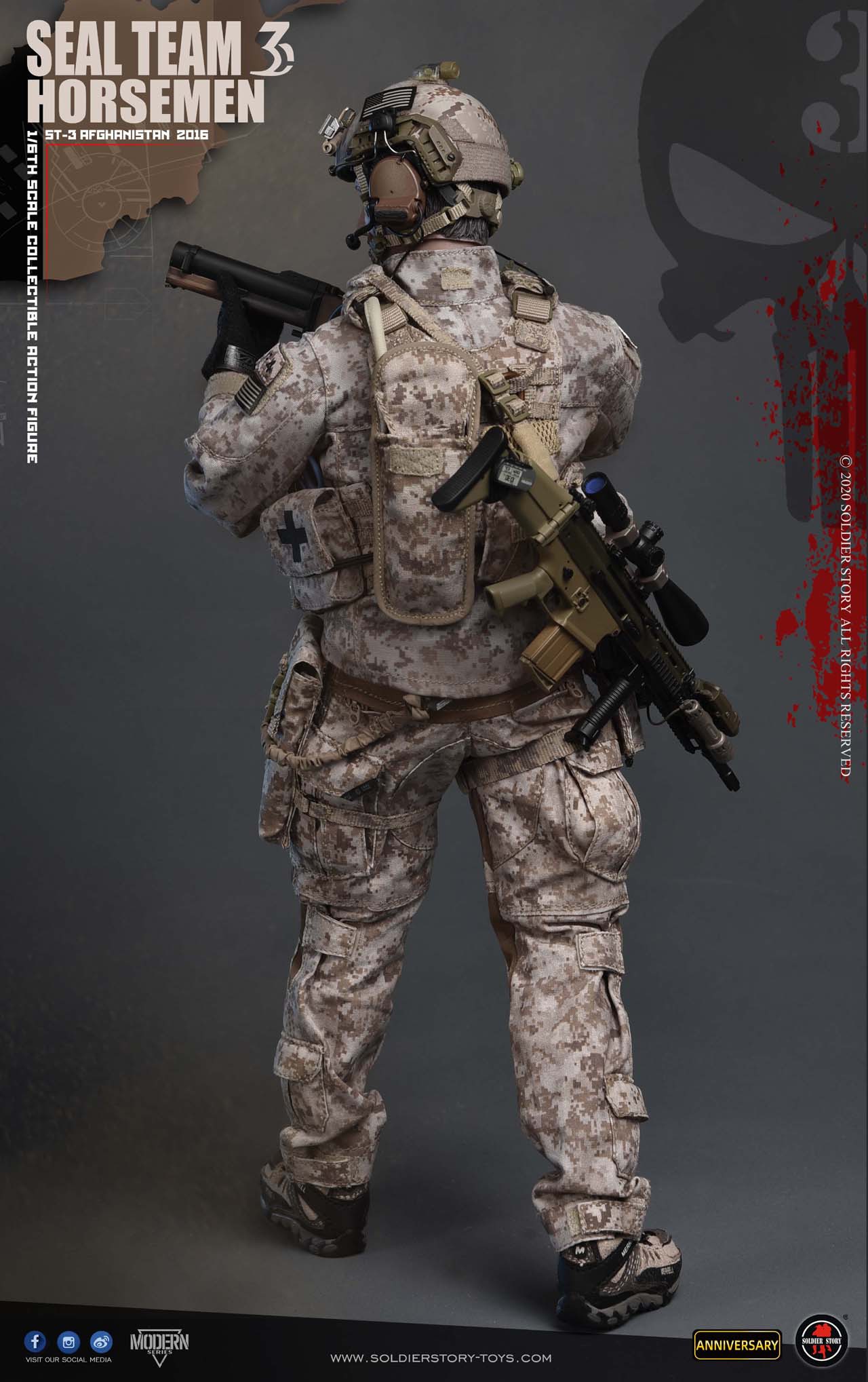 SOLDIER STORY SEAL TEAM-3 HORSEMEN 1/6 SCALE ACTION FIGURE SS120 