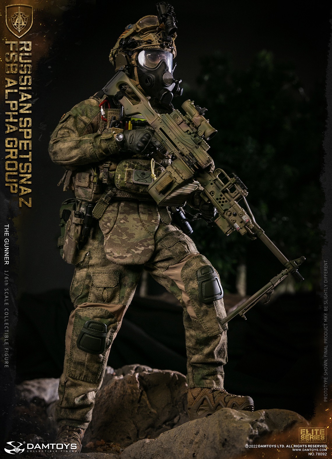 DAMTOYS Russian Spetsnaz FSB Alpha Group Gunner 78092