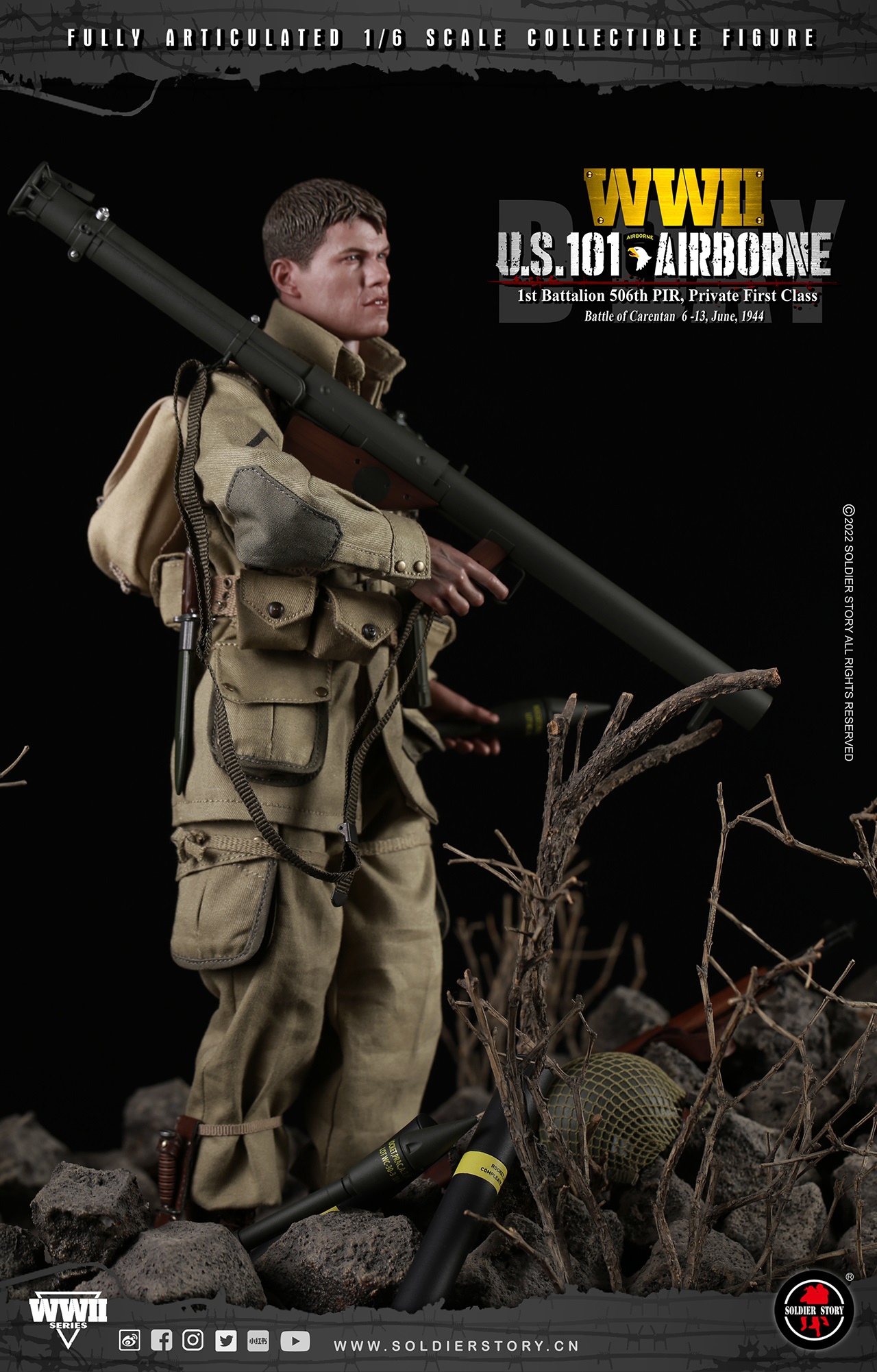 Buy US AIRBORNE DIVISION, D-DAY WARGAME STARTER SET 14 COLORS & 1 FIGURE  (EXCLUSIVE 101ST RADIO OPERATOR) online for 39,95€