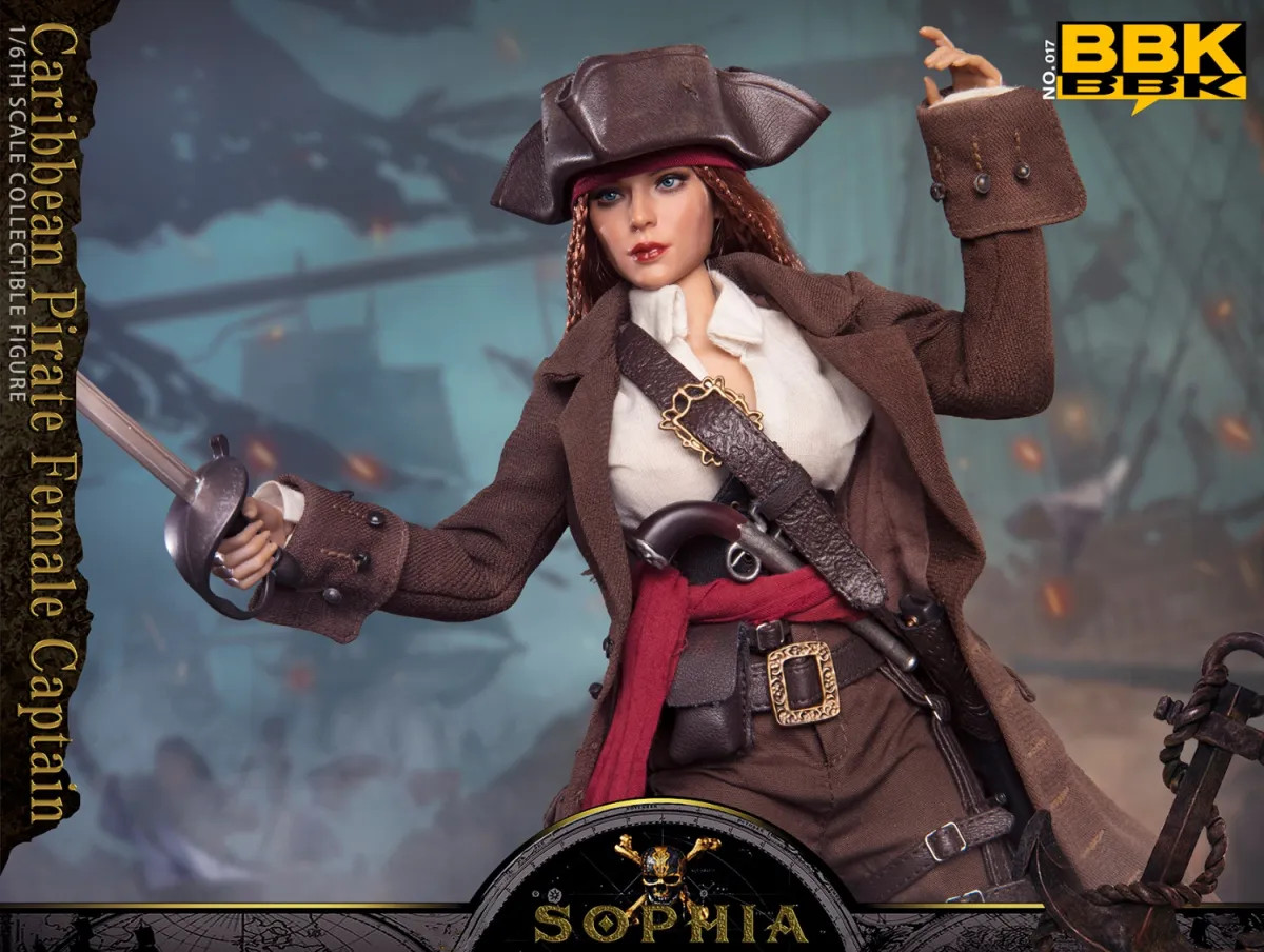 BBK Caribbean Pirate Female Captain - Sophia 1/6 Scale Action Figure BBK017