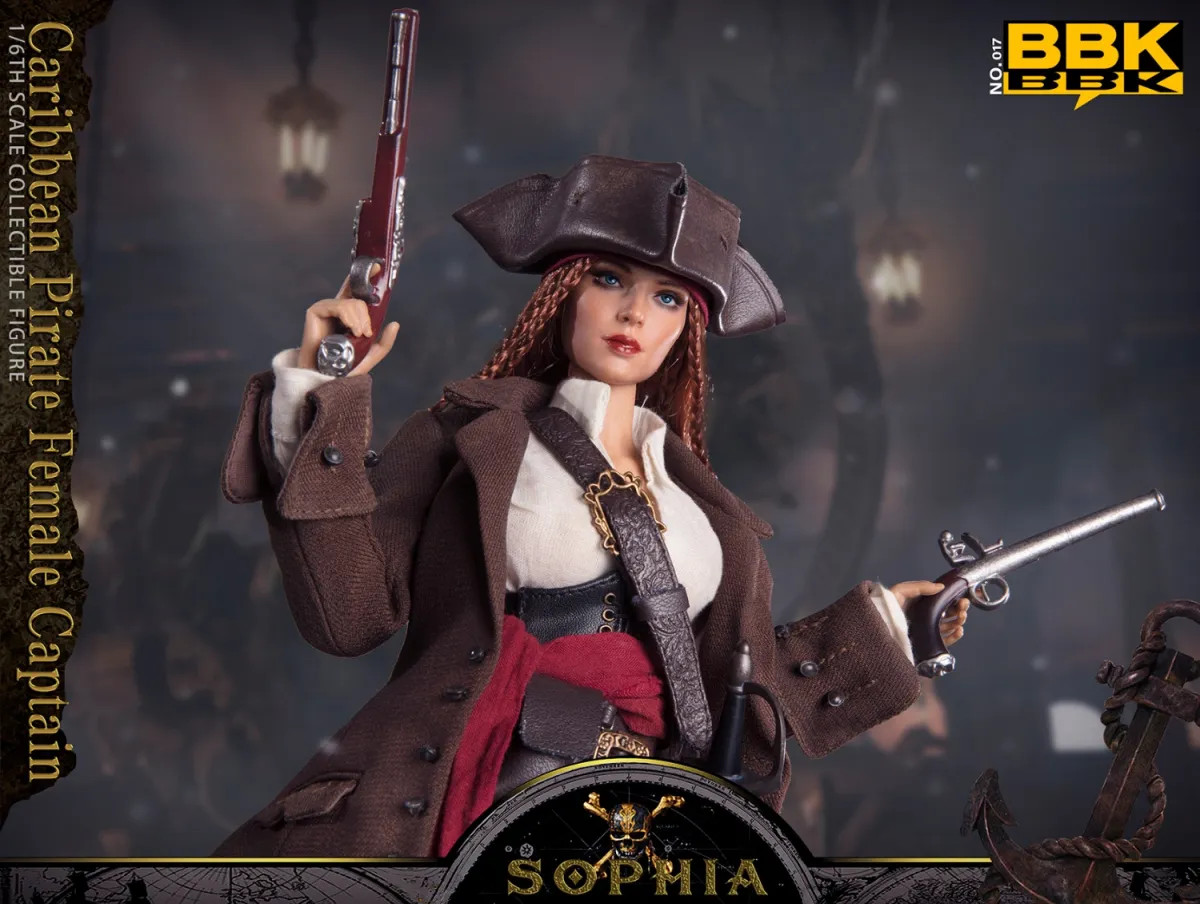 BBK Caribbean Pirate Female Captain - Sophia 1/6 Scale Action Figure BBK017