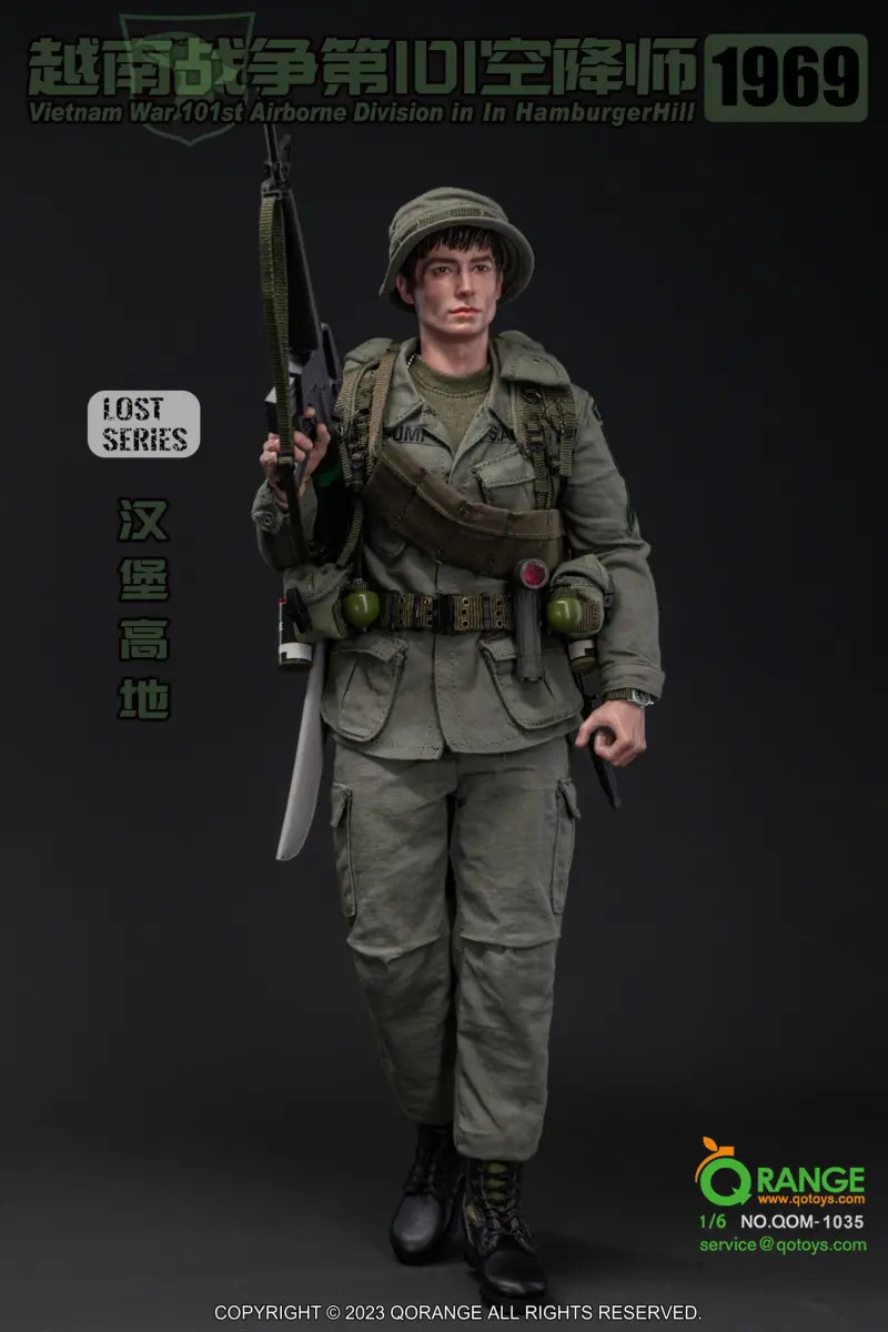 QOrange QOToys Lost Series - Vietnam War - U.S. 101st Airborne Division in  Hamburger Hill 1969 1/6 Scale Action Figure QOM-1035