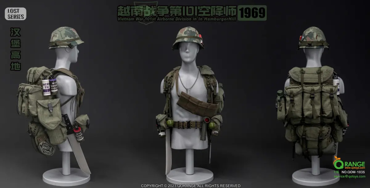 QOrange QOToys Lost Series - Vietnam War - U.S. 101st Airborne Division in  Hamburger Hill 1969 1/6 Scale Action Figure QOM-1035