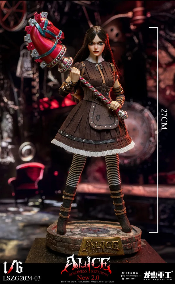 LongShanJinShu Alice Madness Returns 2.0 1/6 Scale Action Figure Luxury  Version LSZG2024-03A