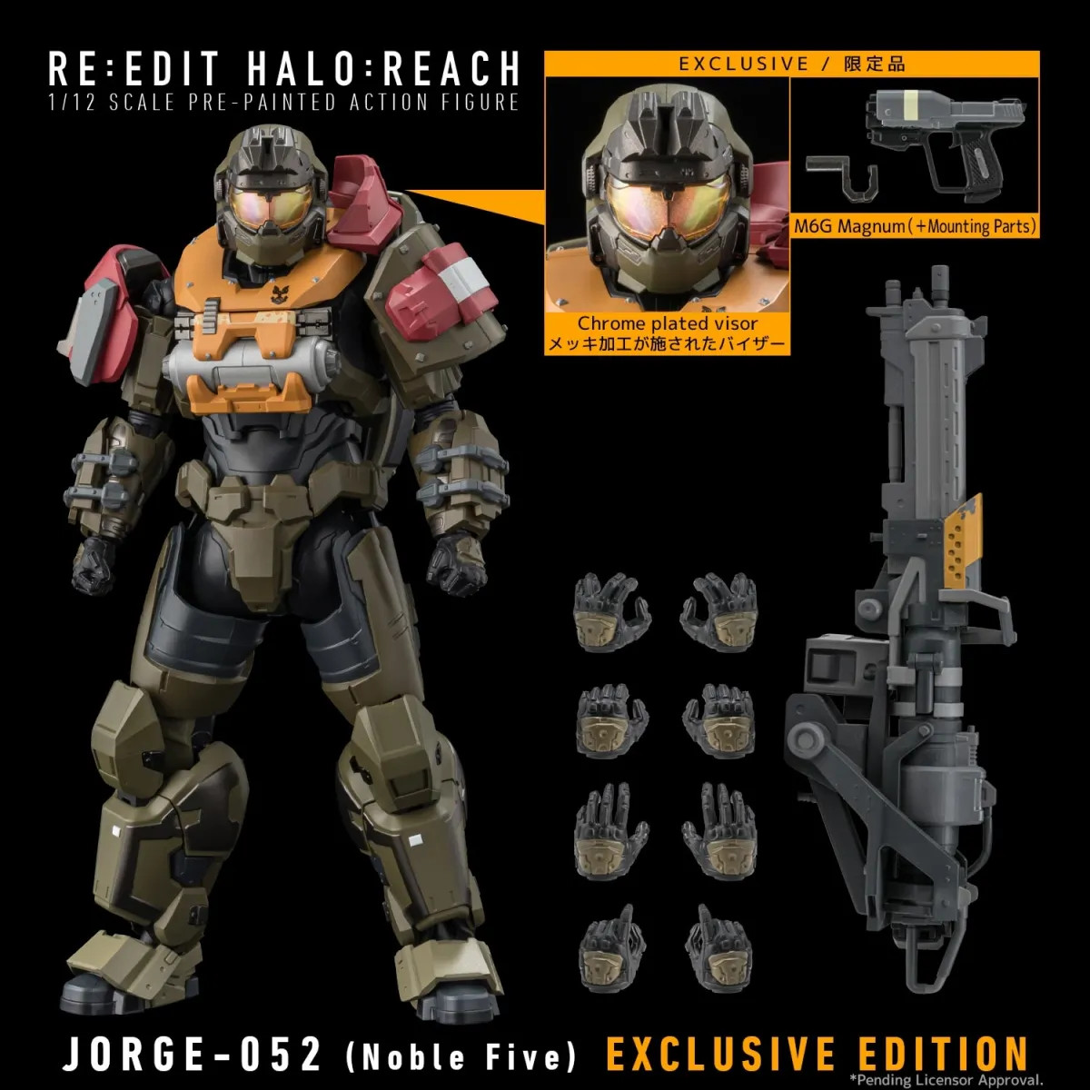 1000 Toys RE:EDIT Halo: JORGE-052 Noble Five PX