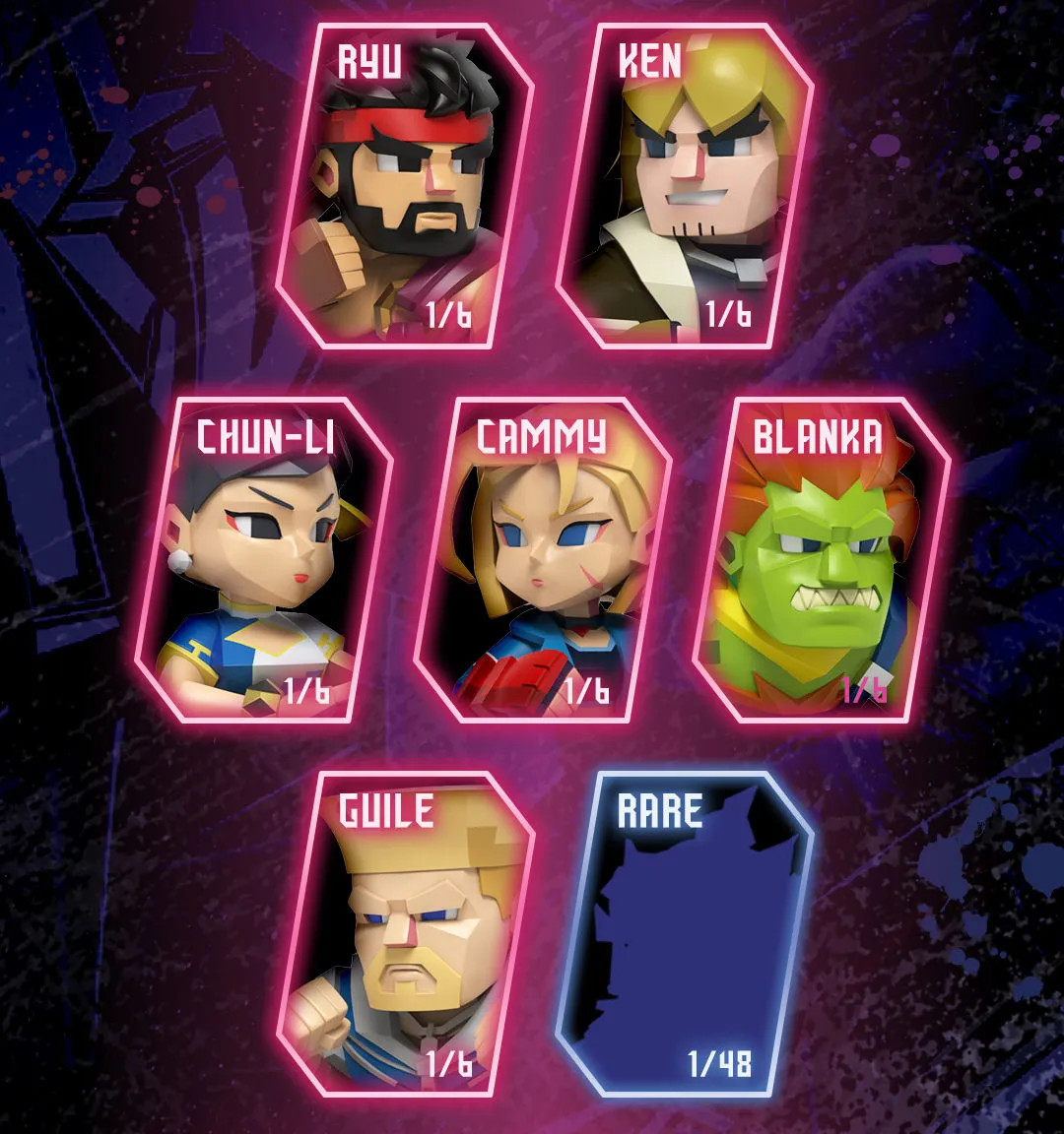 Mighty Jaxx Arcade Capcom Street Fighter Blindbox