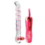 Icicles No. 4 Vibrating Glass Dildo With Curved Tip And Remote