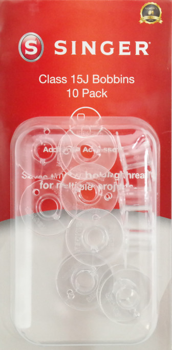 Singer Class 15J Sewing Machine Bobbins (10 Pack)