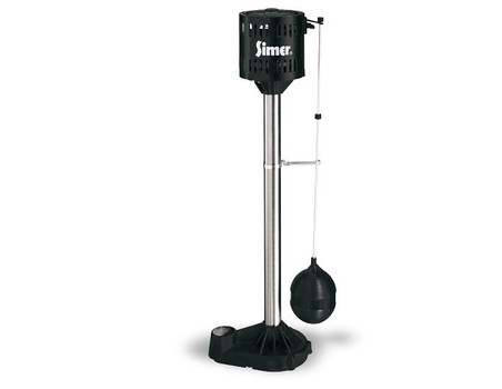 Pentair Simer 5023SS: 1/3 HP Cast Iron/Stainless Pedestal Pump for Sump