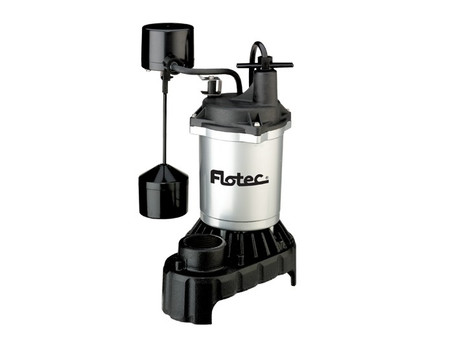 Pentair Flotec FPCI3350 Submersible Sump Pump - 1/3 HP Cast Iron & Zinc