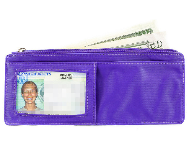 Big Skinny Women's Jaguar Slim Wallet – Holds 25+ Cards, Magnetic Closure, RFID Protection, Nylon Microfiber - View #2