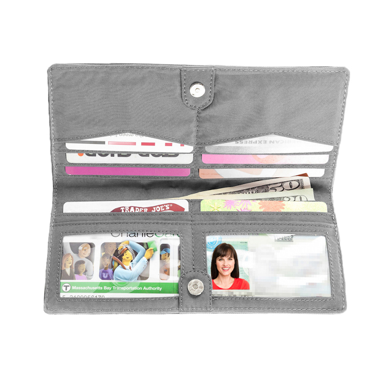 Zippered Executive Checkbook Wallet - BigSkinny.net