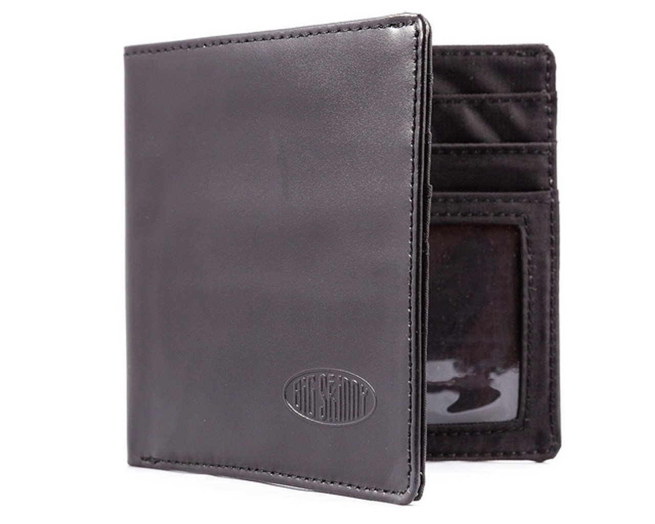 Leather Hybrid Wallet with Zipper Pocket