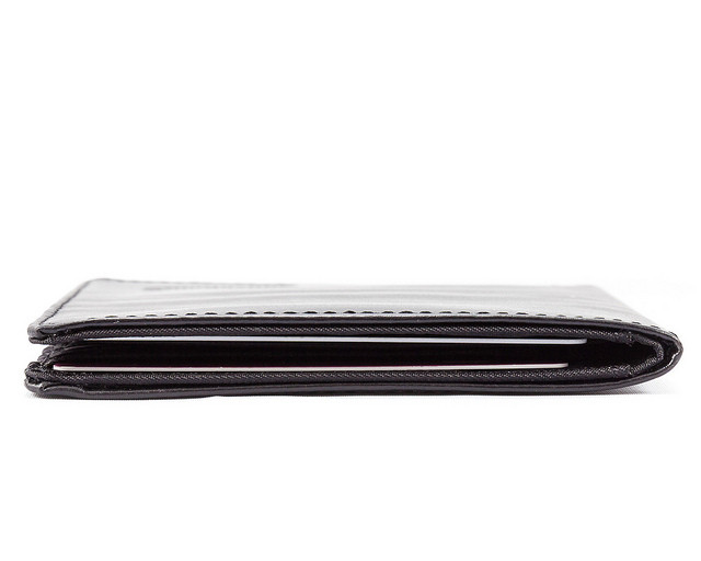 Leather Hybrid Wallet with Zipper Pocket
