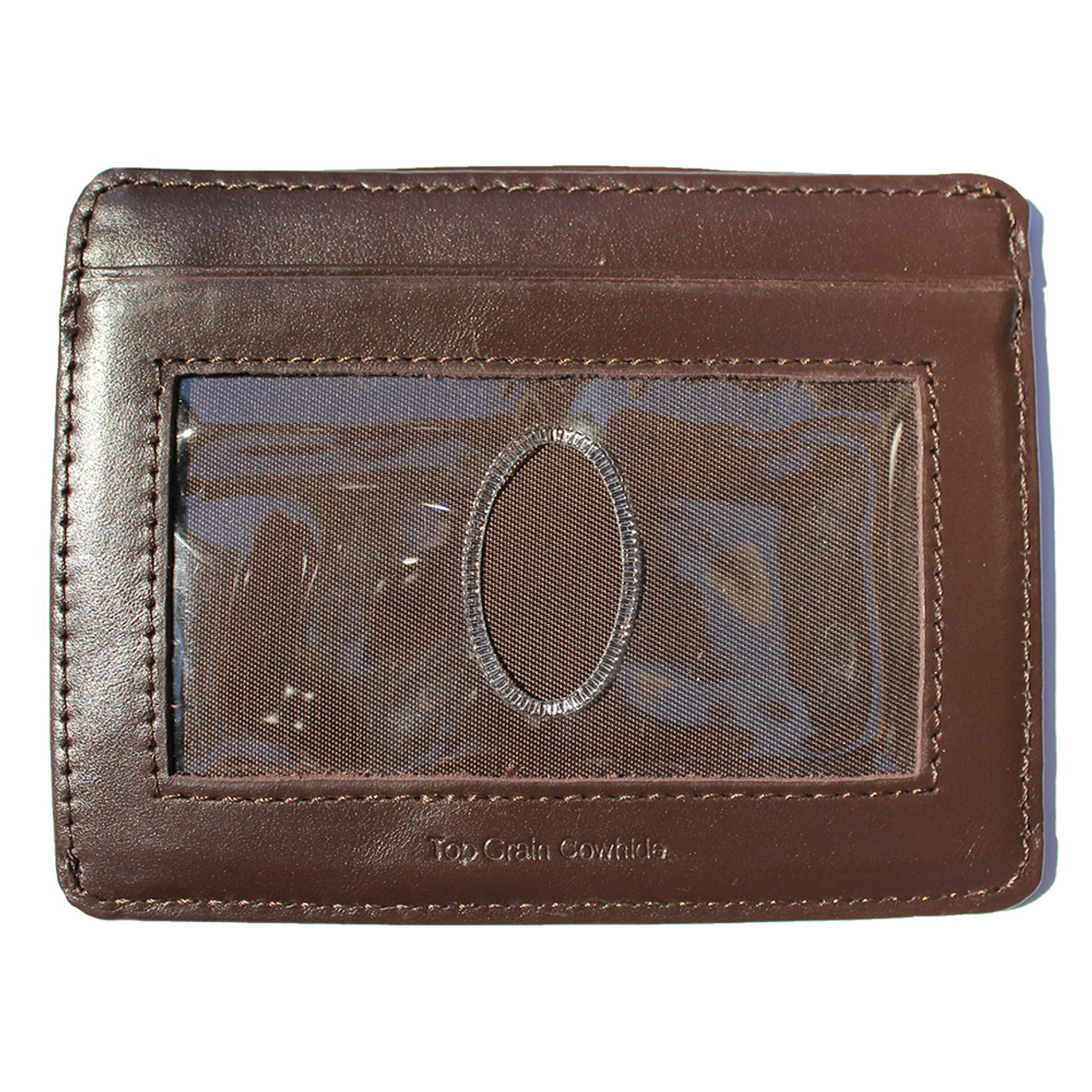 Leather Open-Sided Mini Skinny Card Case