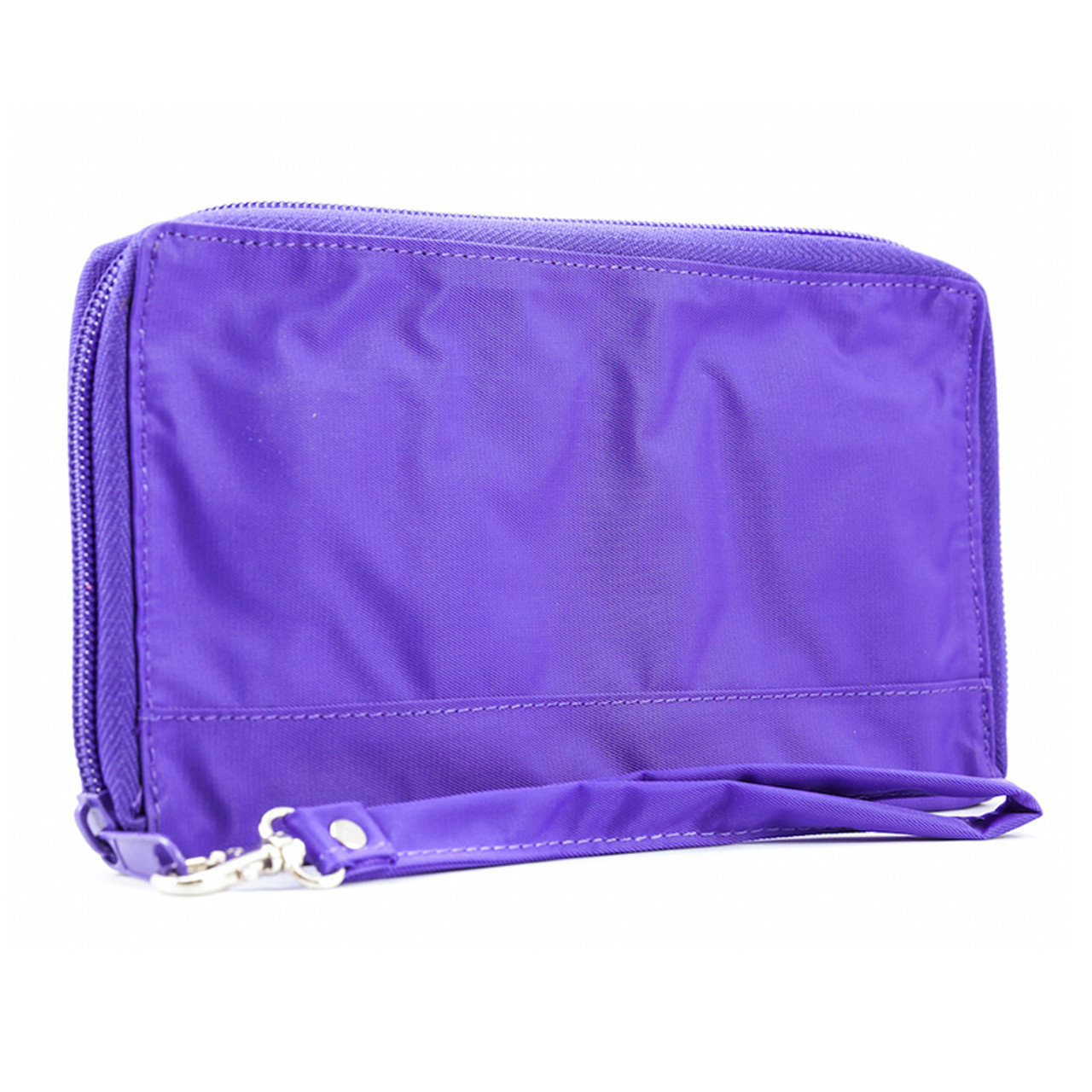 Womens Wristlet Wallet Zip Around Clutch Wallet PU Leather Holder for  Travel - purple - Walmart.com
