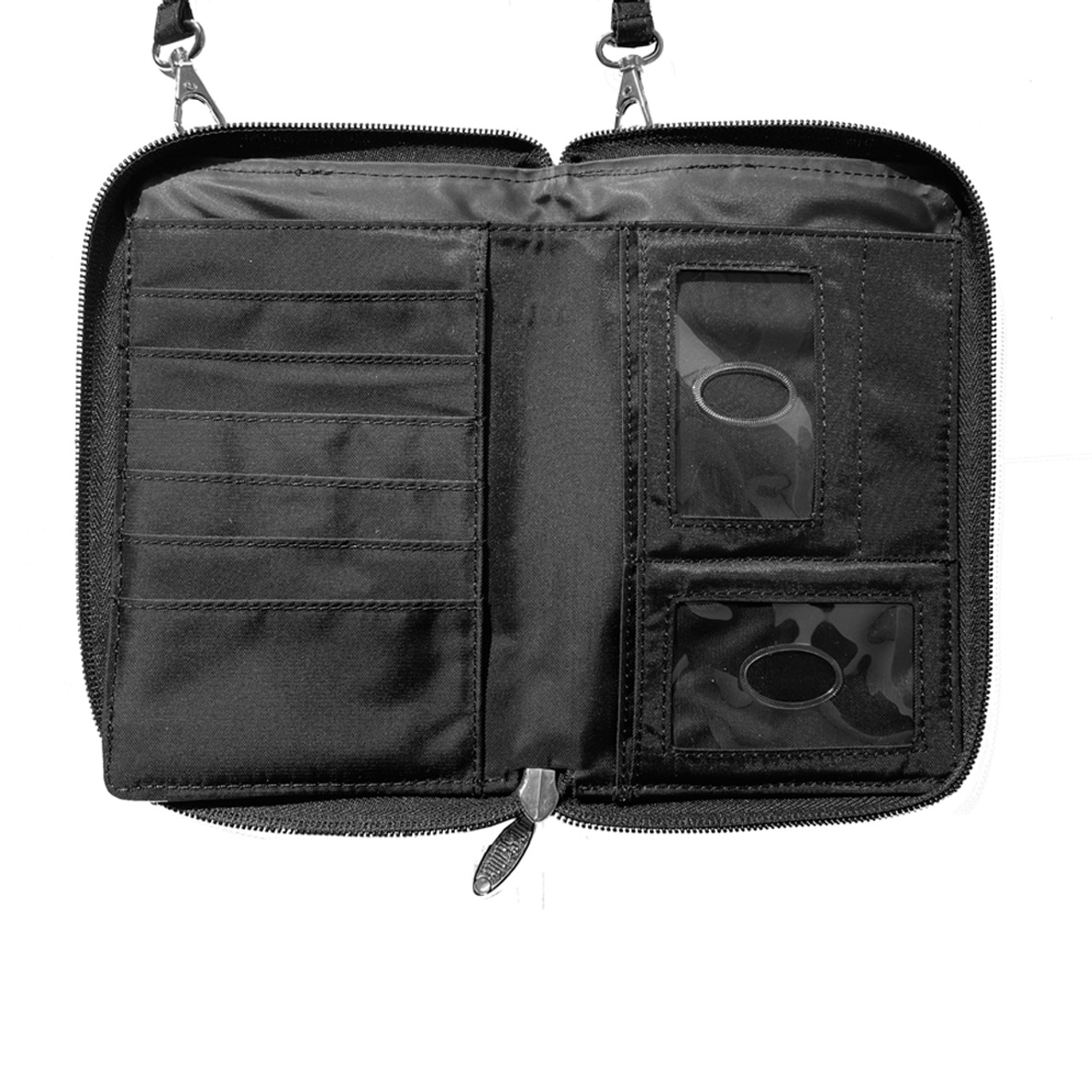 Wallet body bag／black RFID Blocking Cambridge Crossbody Phone Wallet