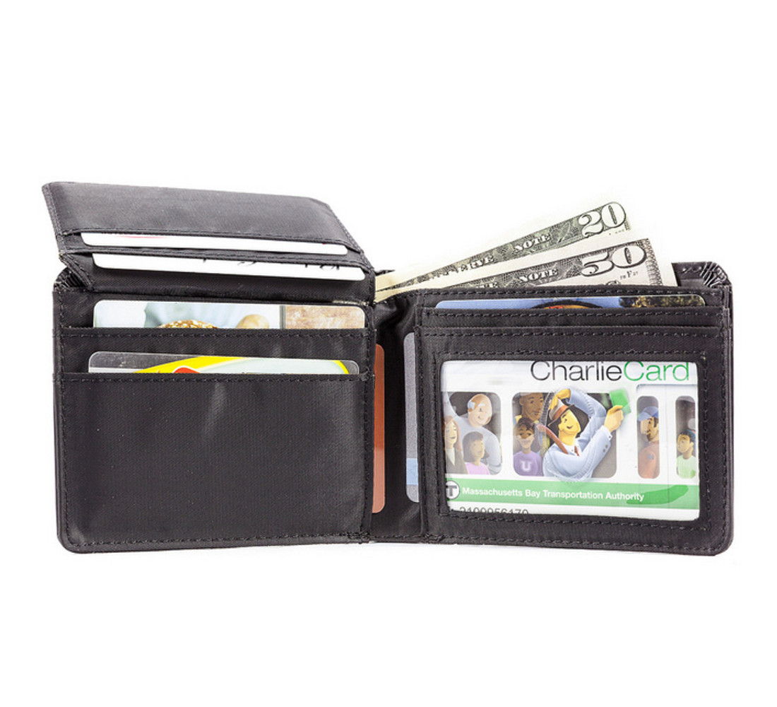 RFID Blocking Leather L-Shape Black