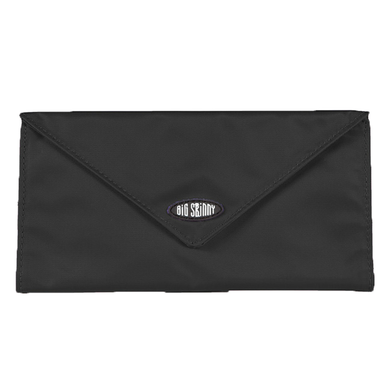 Cute Womens Black Leather Envelope Wallet Slim Clutch Purse Checkbook