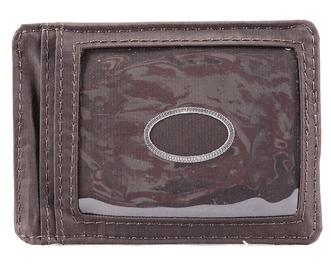 Metal Money Clip Wallet - 100% Brown Leather