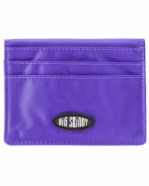 Big Skinny New Yorker Leather Slim Wallet - Ocean Blue, 2 ID Windows, Holds 18+ Cards