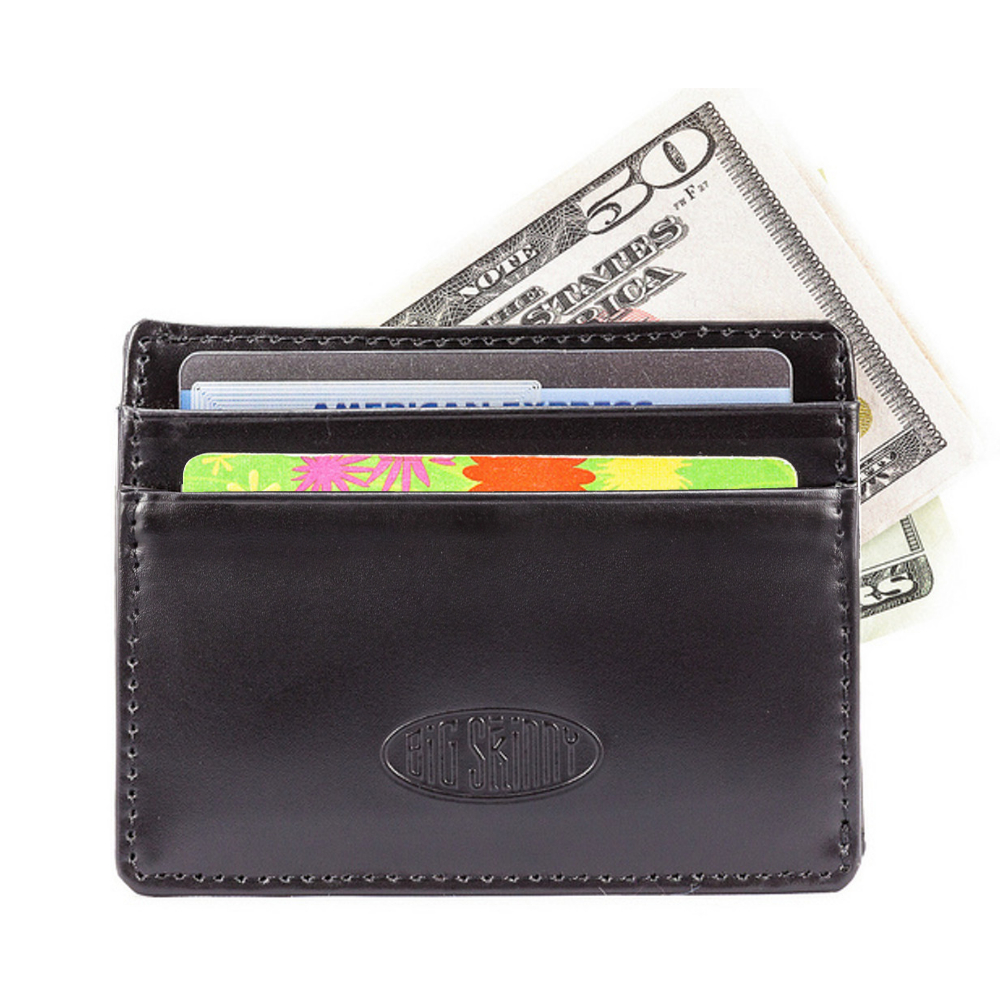Leather Open-Sided Mini Skinny Card Case