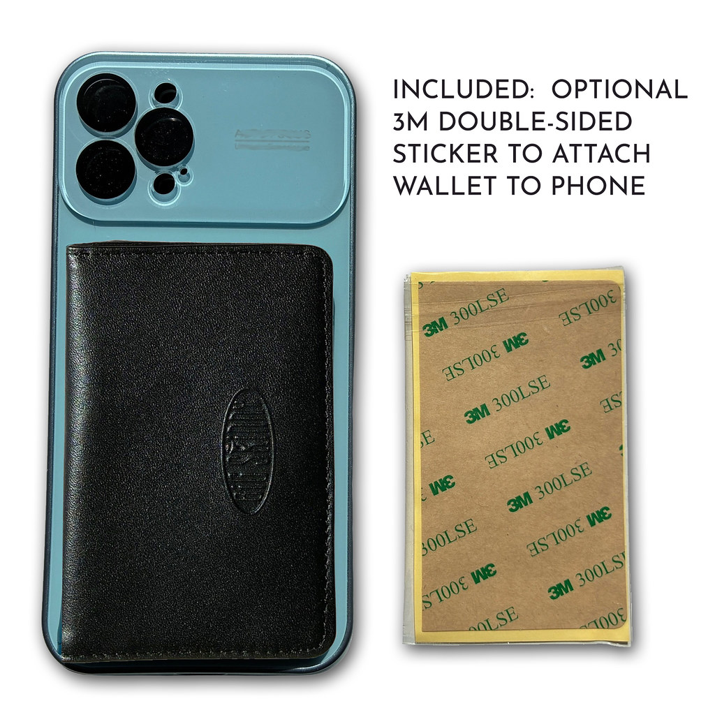 Leather RFID Blocking Magnetic Phone Card Case