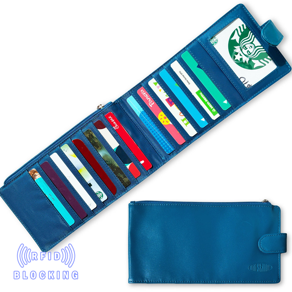 RFID Blocking Leather Monte Cougar Long Wallet