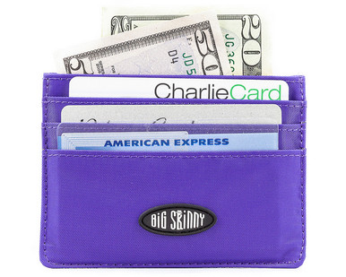 Big Skinny Card Case Leather Wallet - Slim Design Holds Up To 14 Cards Comfortably