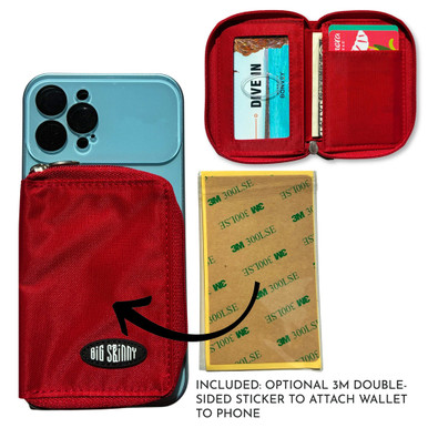 Zip Phone Mini Zip Nylon Phone Card Case