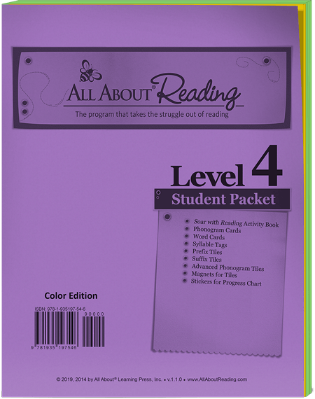 All About Reading Level 4 Materials All About Learning Press, Inc.