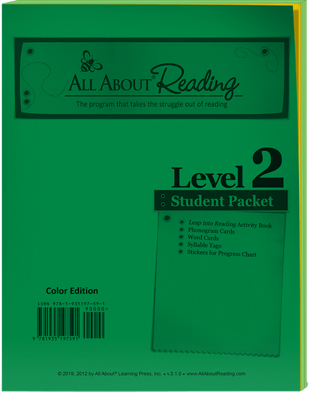 All About Reading Level 2 Materials - All About Learning Press, Inc.