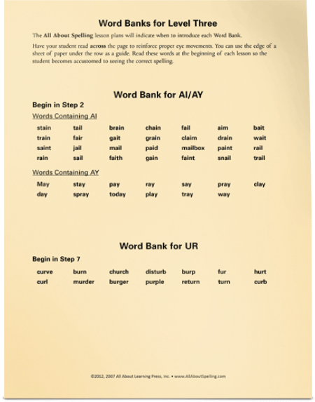 All About Spelling Level 3 Student Packet - All About Learning Press, Inc.