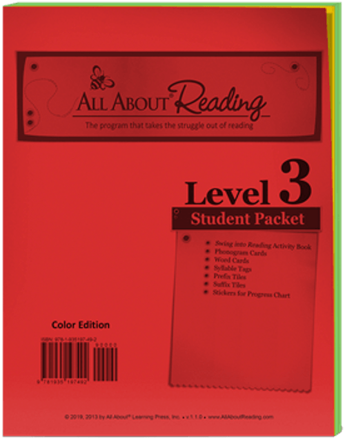 All About Reading Level 3 Student Packet Cover