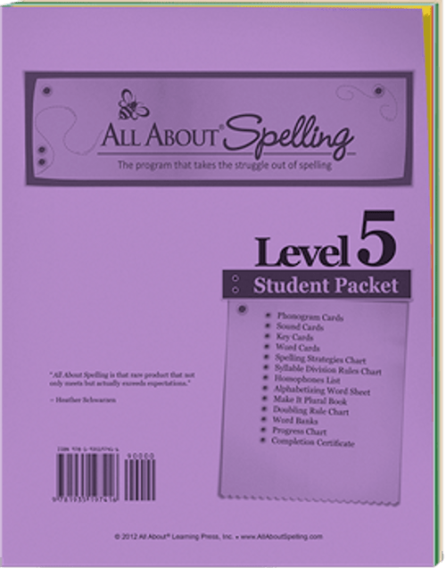 All About Spelling Level 5 Student Packet Cover