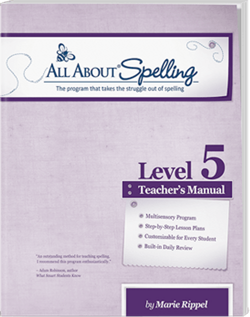 All About Spelling Level 5 Teacher's Manual Cover