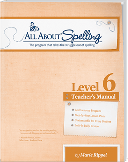 All About Spelling Level 6 Teacher's Manual Cover