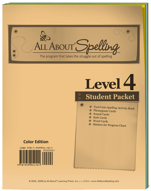 All About Spelling Level 4 Student Packet