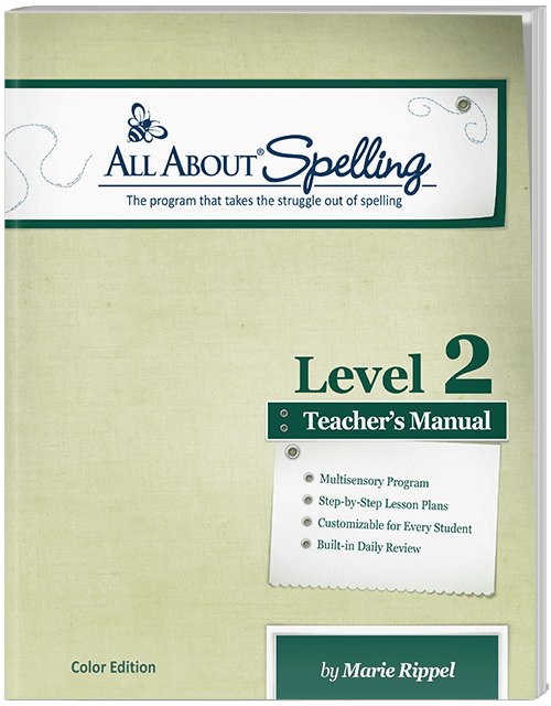 All About Spelling Level 2 Teacher's Manual Cover