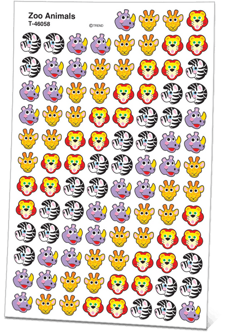 Pre-reading "Adorable Animal" Stickers 1280x1811