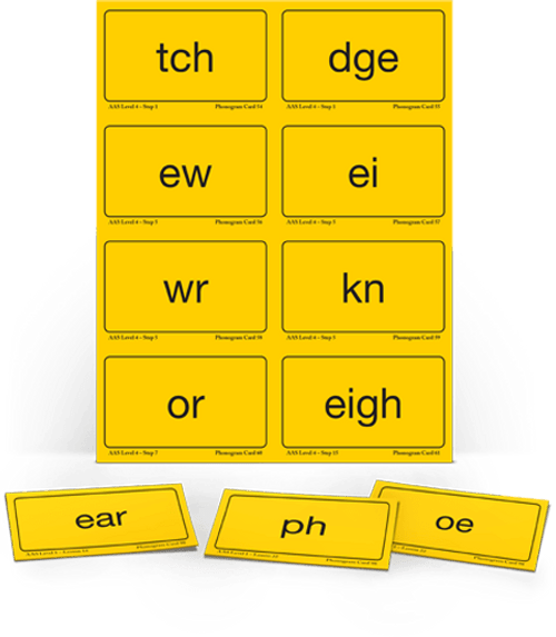 AAS Level 4 Phonogram Cards