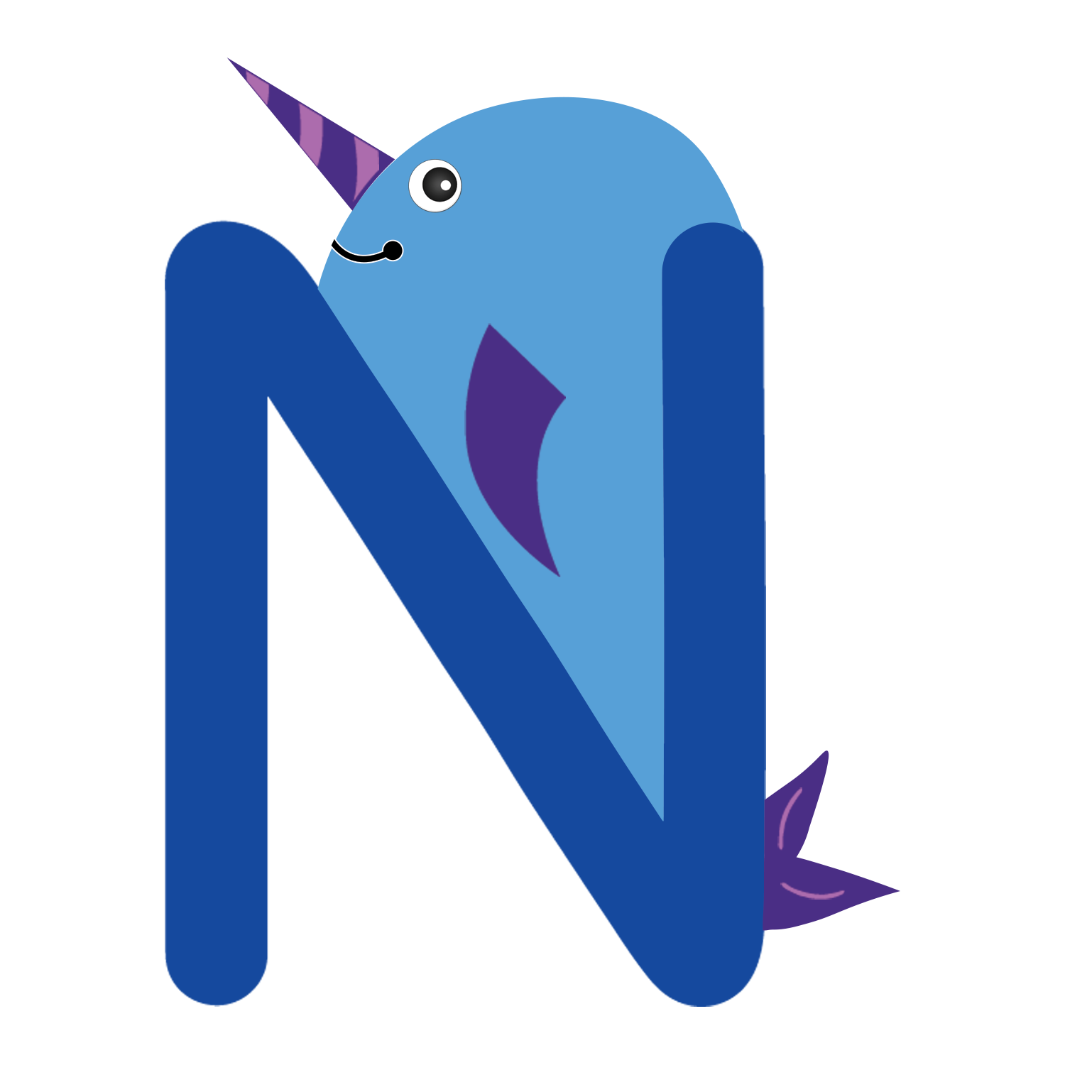 N is for narwhal