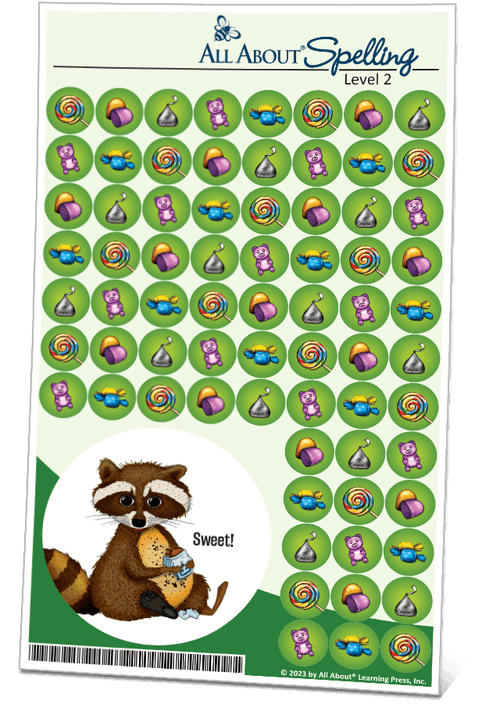 Colorful candy stickers all about learning press inc 