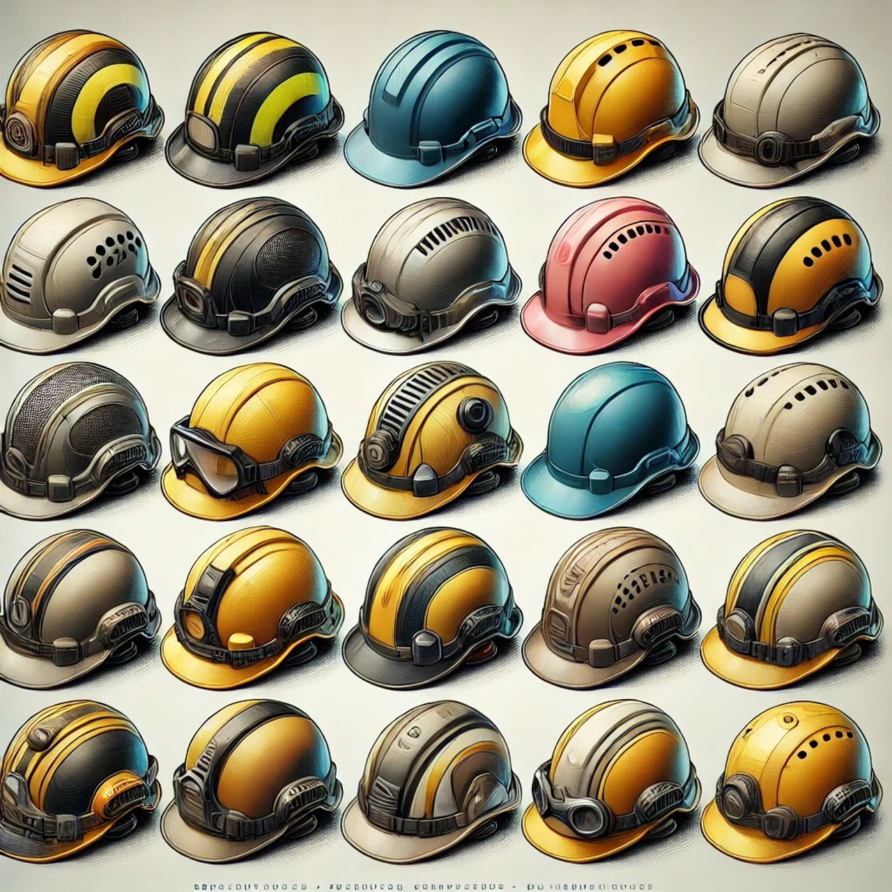 Hard hats (vented and non-vented)
