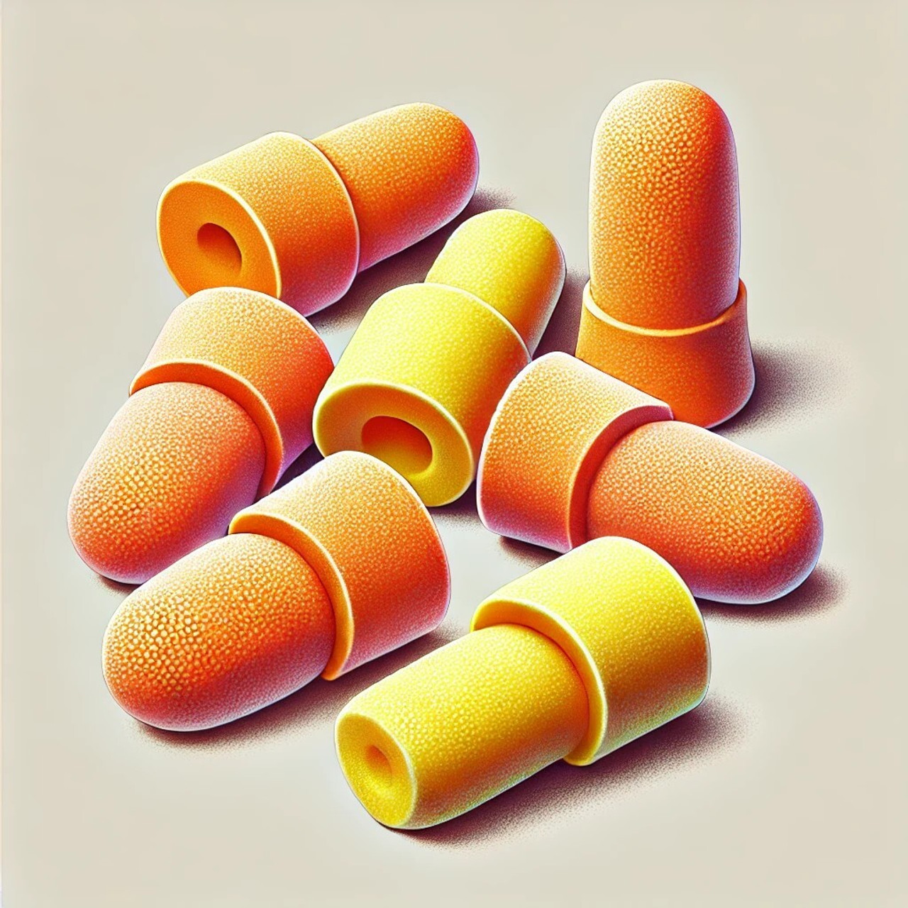 Foam earplugs