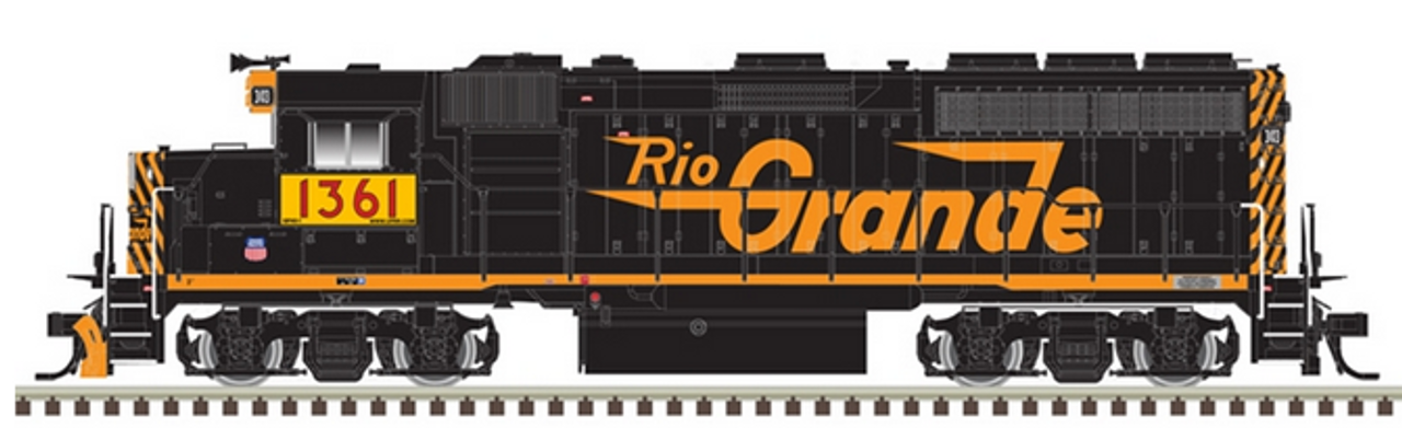 10004229, Union Pacific, EX-D&RGW, GP40-2, Atlas, Master