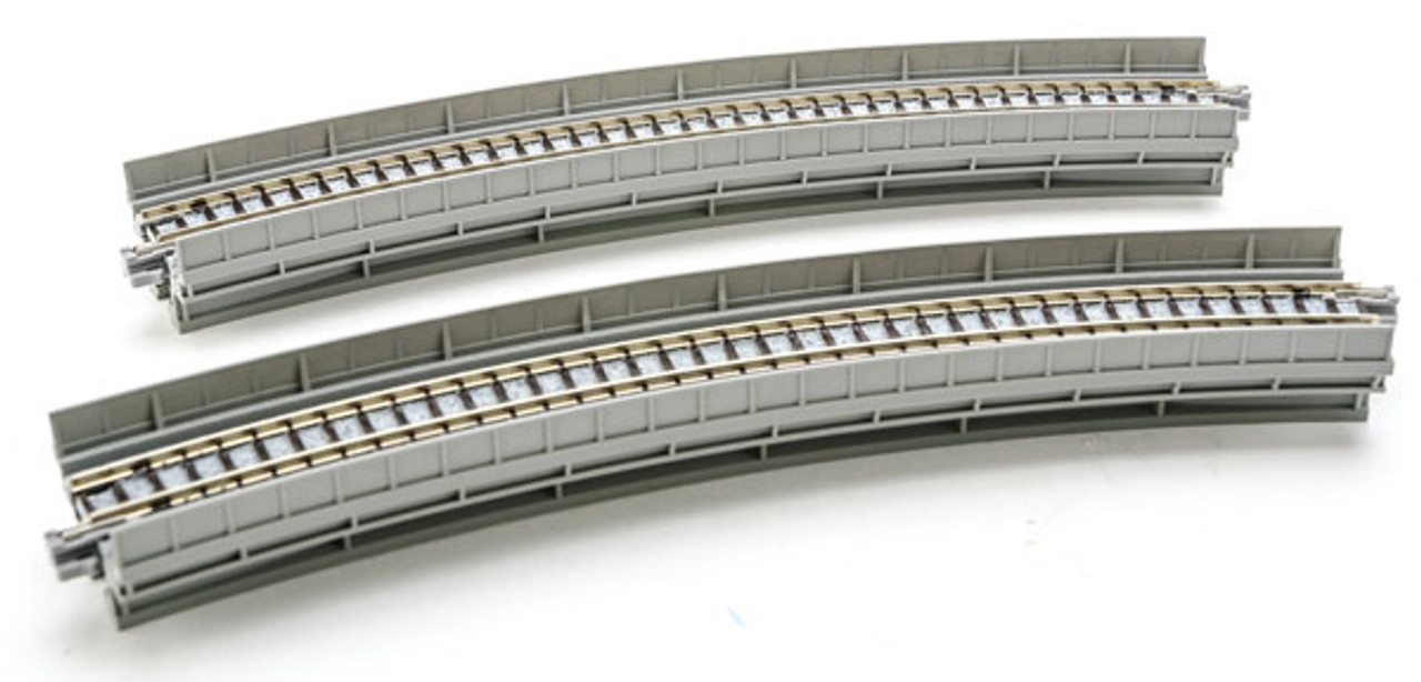 n scale curved bridge